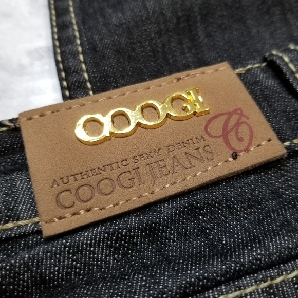 COOGI 9/10 Straight leg black jeans embroidered - Picture 13 of 15